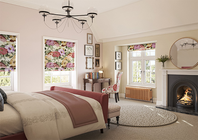 Amelia Faux Silk, Berry Blush - Roman Blind - Image 6